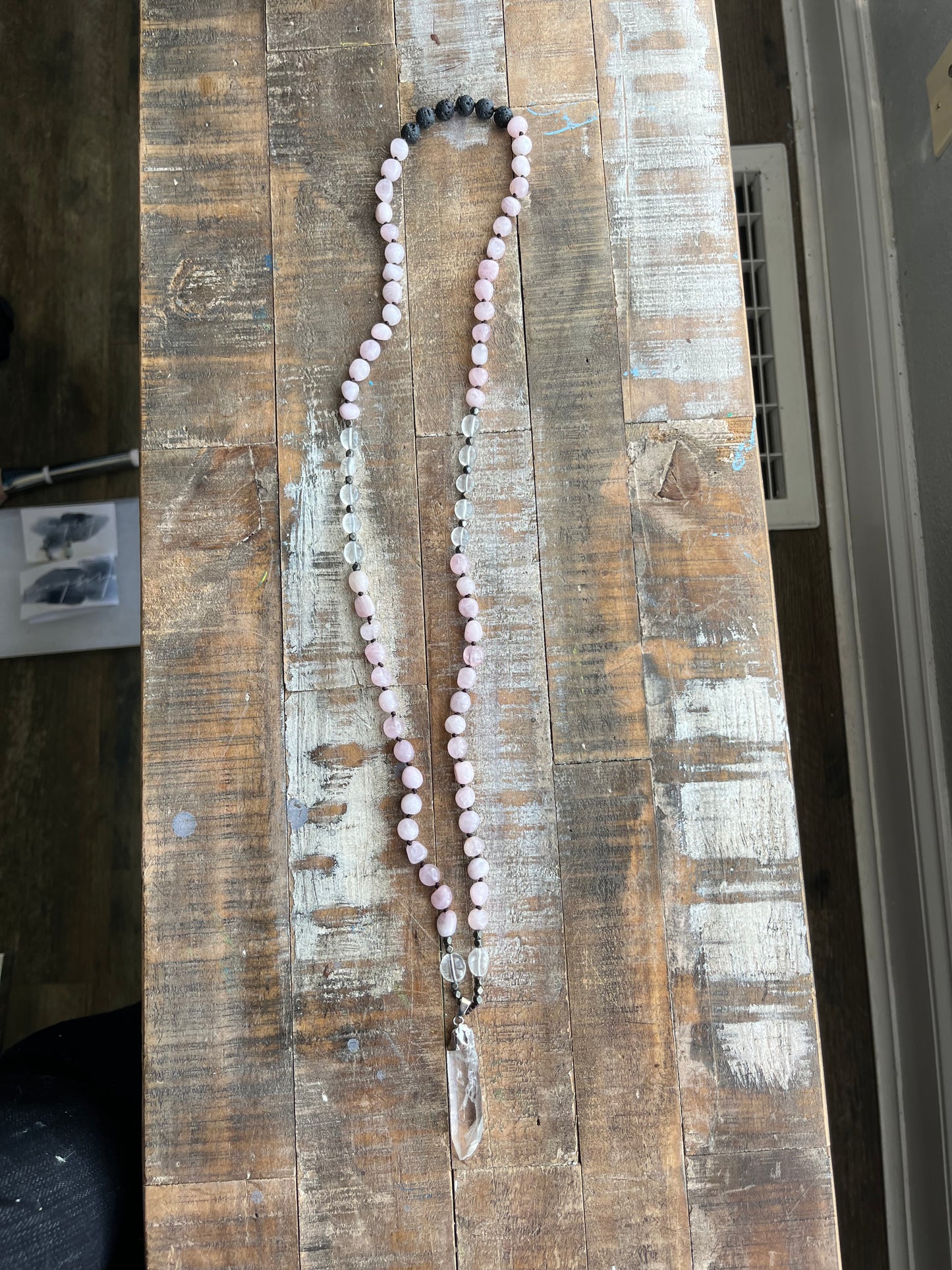 Rose Quartz Energy Necklace