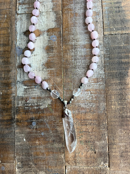 Rose Quartz Energy Necklace