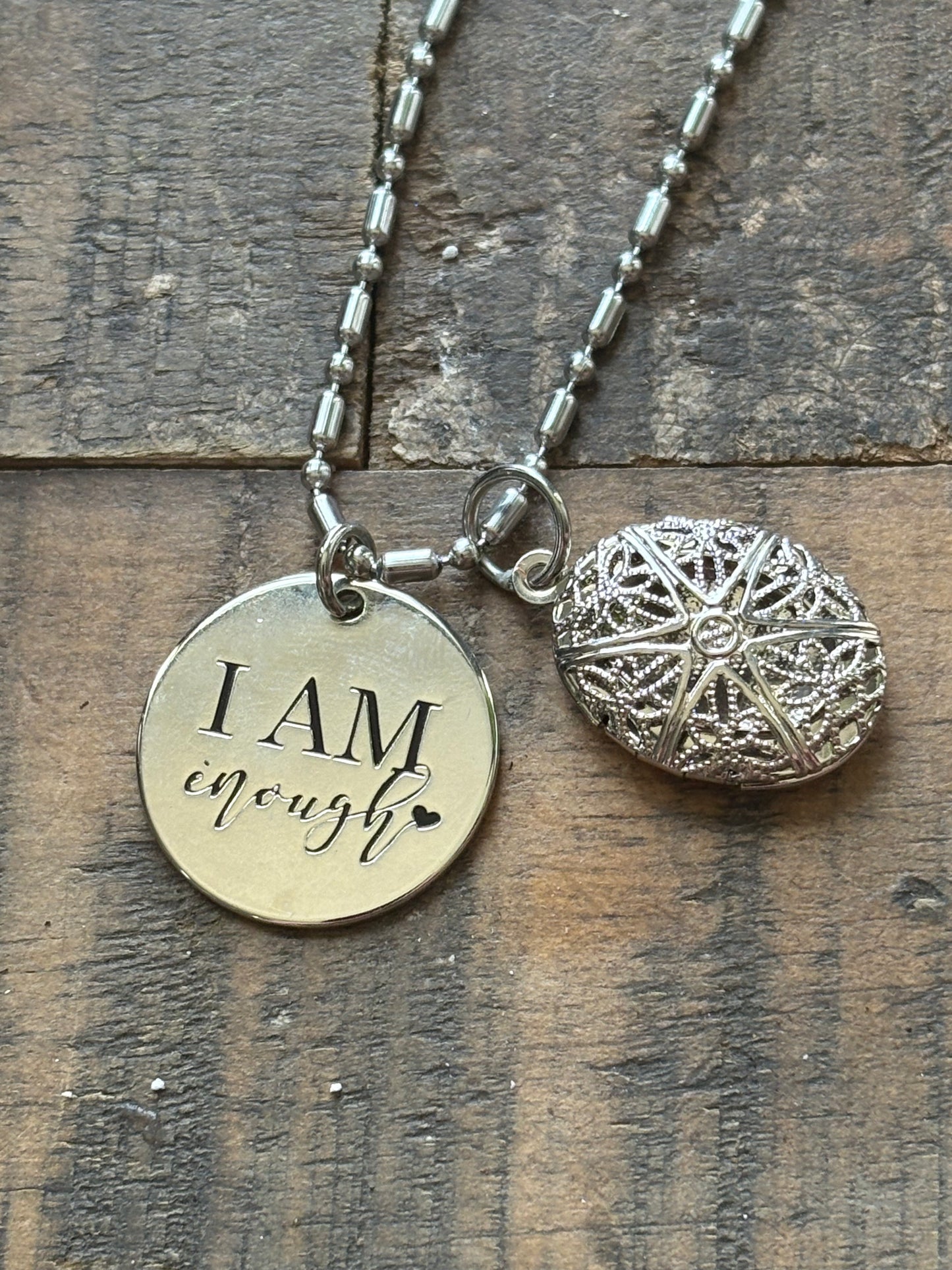 I Am Enough Diffuser Necklace