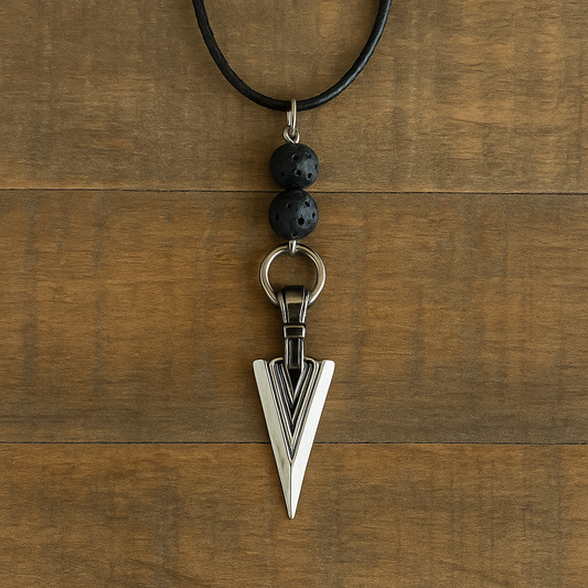 Men’s Arrowhead Pendant Necklace – Grounded Strength