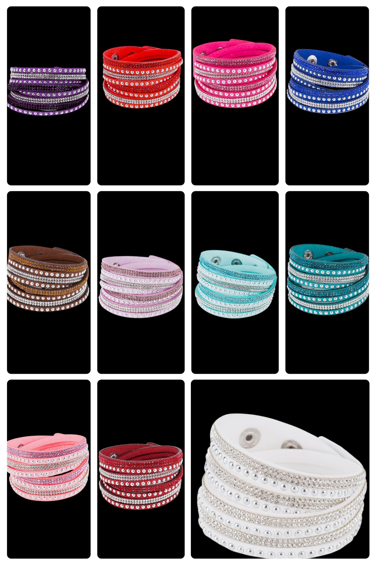 Sparkle & Soothe Wrap Bracelet (Multiple Colors)