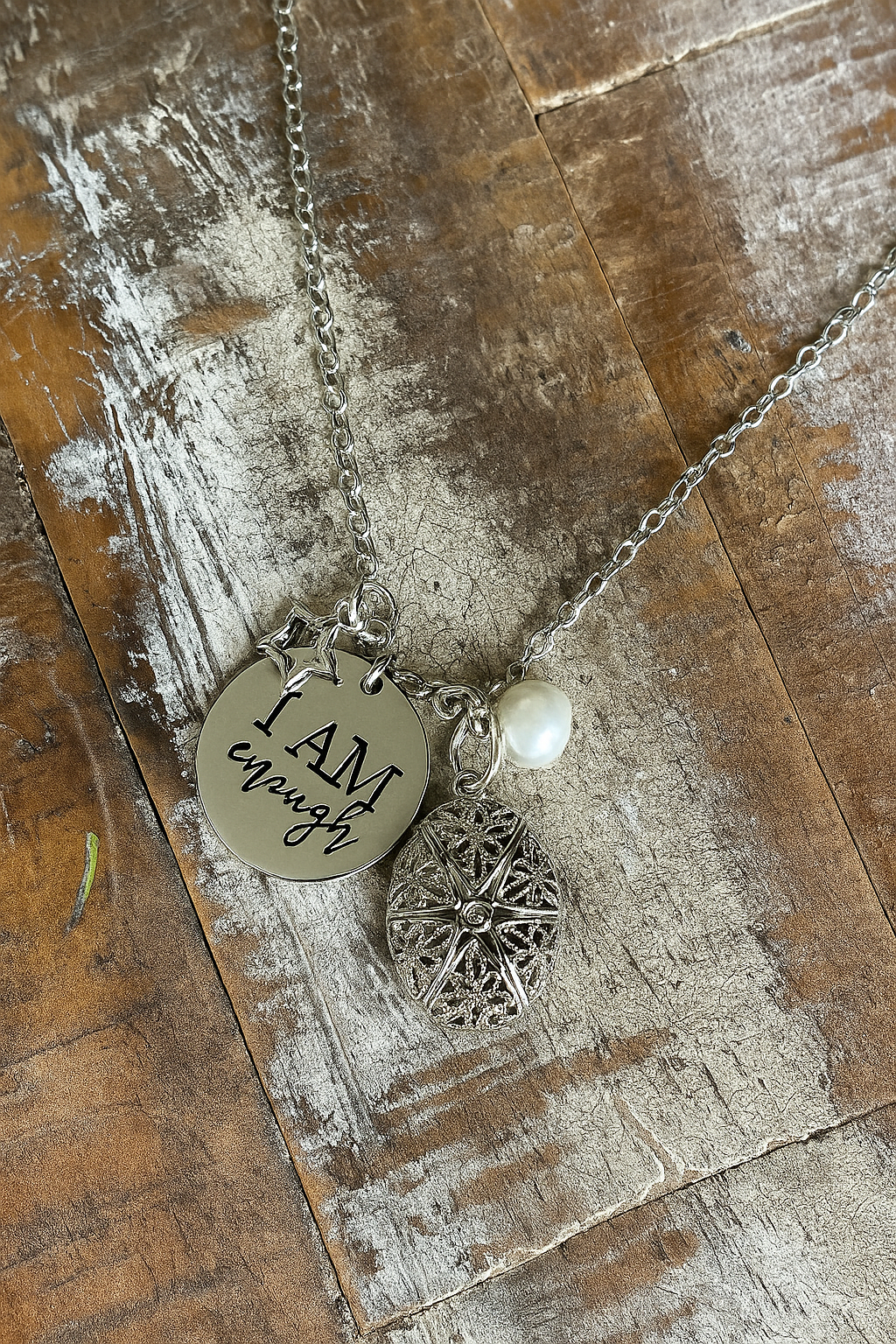 I Am Enough – Affirmation Charm Necklace
