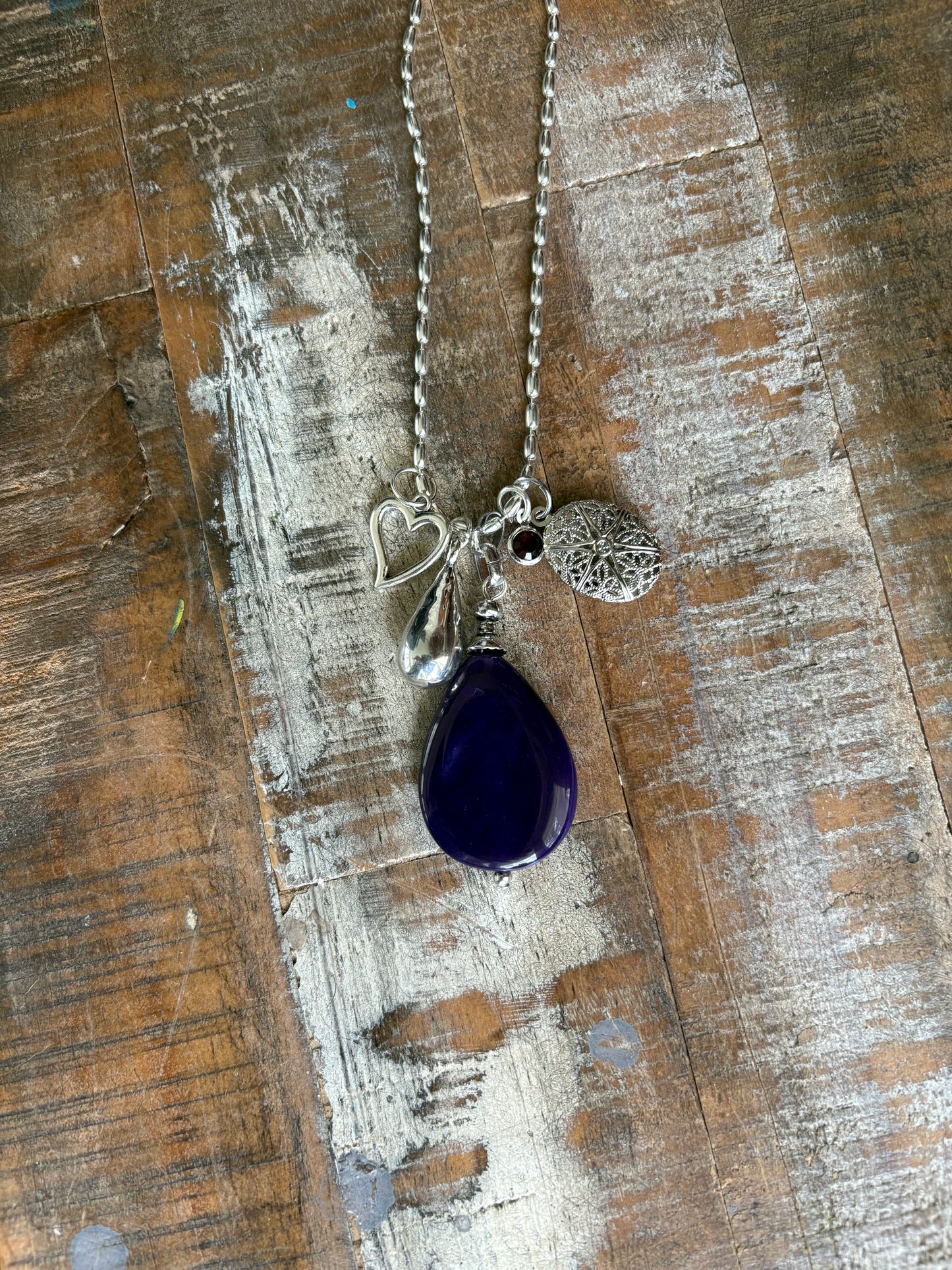 Soul Stone Necklace – Purple Agate